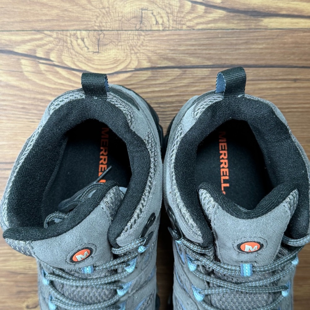 Merrell Moab 2 Mid Hiking Boots Waterproof Women’s Size 9 Lace Up Shoes Vibram - Picture 10 of 12